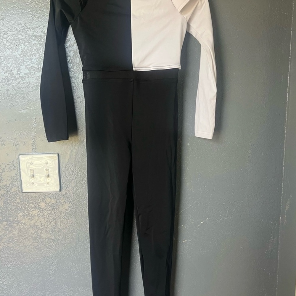 Black and White Girls Dance Costume